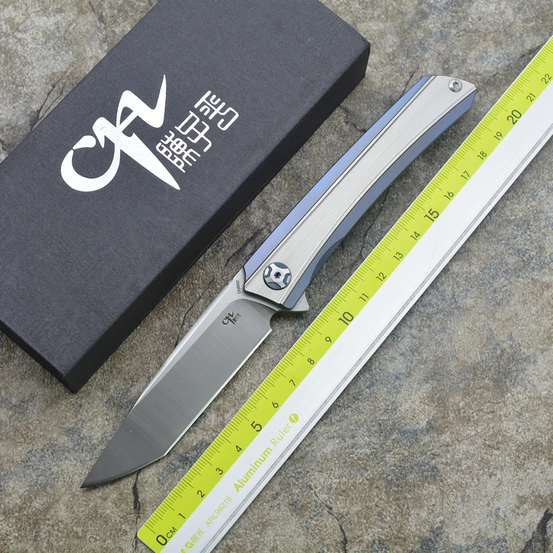 new CH3002 outdoor folding knife D2 steel TC4 titanium handle flip knife backpack pocket portable protective camping EDC tool
new CH3002 outdoor folding knife D2 steel TC4 titanium handle flip knife backpack pocket portable protective camping EDC tool