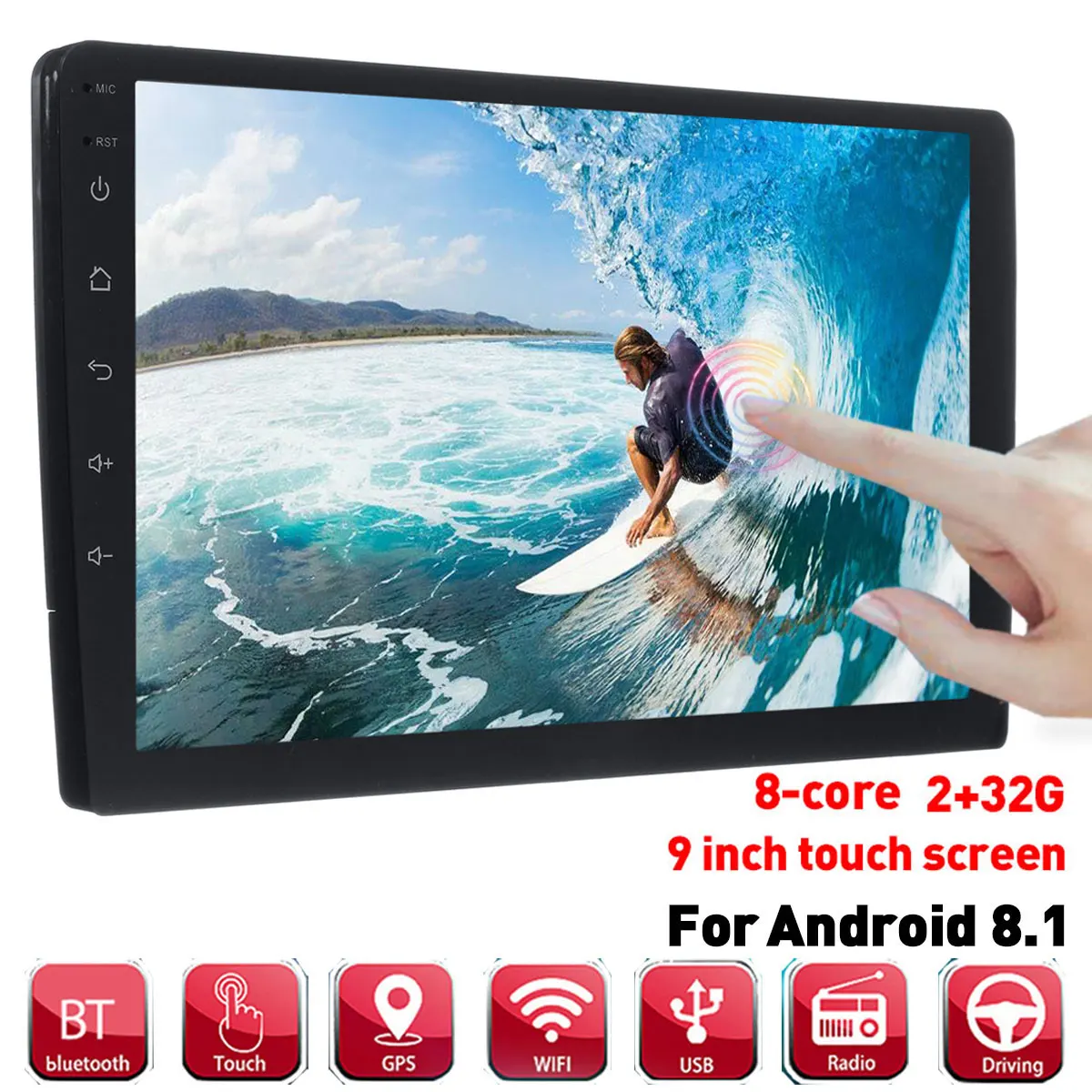 9'' 2+32g Universal Car MP5 Player Android 8.1 8 core Touchable screen bluetooth Stereo Radio GPS Auto Car Multimedia Player
9'' 2+32g Universal Car MP5 Player Android 8.1 8 core Touchable screen bluetooth Stereo Radio GPS Auto Car Multimedia Player