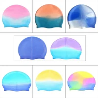Adult Large Swimming cap For Swimming long Hair Water Sports silicone waterproof Elasticity Protect Hair image