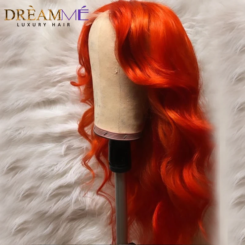 Orange Colored Human Hair Wig For Black Women PrePlucked Wavy Brazilian Remy Lace Front Wig With Baby Hair Color Wigs Human
Orange Colored Human Hair Wig For Black Women PrePlucked Wavy Brazilian Remy Lace Front Wig With Baby Hair Color Wigs Human