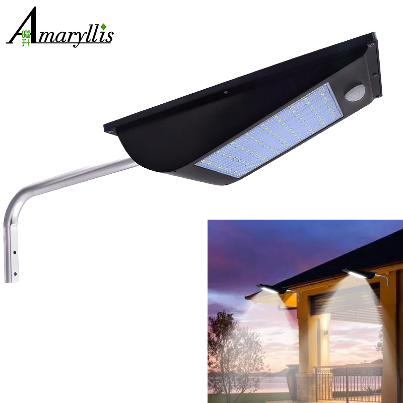 1000Lumens Solar Light 81LED Wireless Solar Motion Sensor Lights Street Lighting Power Lamp Outdoor Lamps IP65 Waterproof
1000Lumens Solar Light 81LED Wireless Solar Motion Sensor Lights Street Lighting Power Lamp Outdoor Lamps IP65 Waterproof
