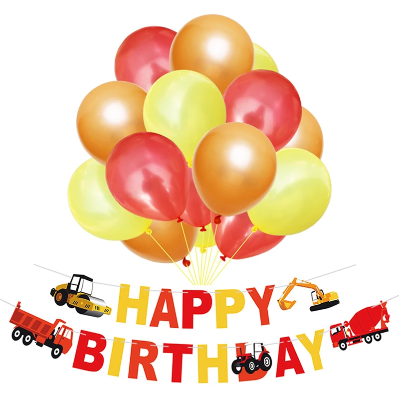 Happy Birthday Banner Construction Vehicle Excavator Truck Garland Flags For Farm Birthday Party Decorations Kids Favors
Happy Birthday Banner Construction Vehicle Excavator Truck Garland Flags For Farm Birthday Party Decorations Kids Favors