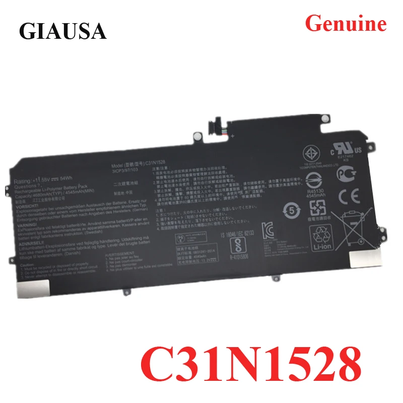Wholesale C31N1528 battery for Asus UX360 UX360CA UX360CA-C4008T C4028T C4041T FC060T UBM1T 0B200-00730200 54WH
Wholesale C31N1528 battery for Asus UX360 UX360CA UX360CA-C4008T C4028T C4041T FC060T UBM1T 0B200-00730200 54WH