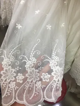 5 yards off white Embroidered tulle lace fabric, vintage gauze lace fabric, antique curtain cotton lace
5 yards off white Embroidered tulle lace fabric, vintage gauze lace fabric, antique curtain cotton lace