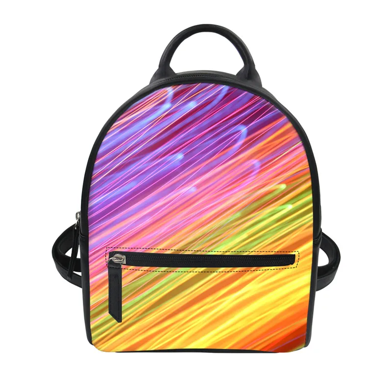 THIKIN Rainbow Pattern Colorized Girls Small Backpacks New PU Soft Leather Women Casual Small Packet Teenager Girls Travel Bag
THIKIN Rainbow Pattern Colorized Girls Small Backpacks New PU Soft Leather Women Casual Small Packet Teenager Girls Travel Bag
