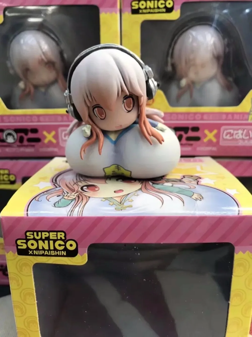 Free Shipping Cute 2" Anime Super Sonico Lie on Breast Car Decoration Boxed 5.5cm PVC Action Figure Collection Model Doll Toy
Free Shipping Cute 2" Anime Super Sonico Lie on Breast Car Decoration Boxed 5.5cm PVC Action Figure Collection Model Doll Toy