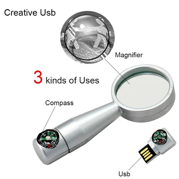 Mini Creative Magnifier USB Flash Drive 64GB Metal Pendrive USB Memory Stick Storage 32G Pen Drive16G USB Flash U Disk Flash
Mini Creative Magnifier USB Flash Drive 64GB Metal Pendrive USB Memory Stick Storage 32G Pen Drive16G USB Flash U Disk Flash