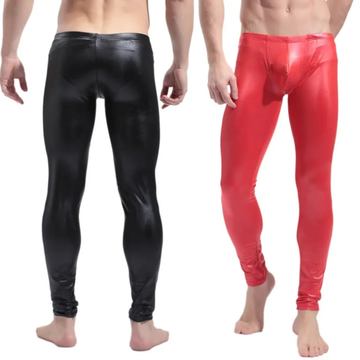 Quality Male Skinny Pants Patent Leather Leggings for Men Latex Looklike Sexy Trousers Gay Exotic Lingeries Male Stage Apparel
Quality Male Skinny Pants Patent Leather Leggings for Men Latex Looklike Sexy Trousers Gay Exotic Lingeries Male Stage Apparel