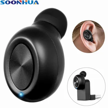 SOONHUA Lightweight Tiny Hidden Wireless Bluetooth Earphone 80 Hours Long Standby Earpieces Ergonomic Earbuds With Charger Case
SOONHUA Lightweight Tiny Hidden Wireless Bluetooth Earphone 80 Hours Long Standby Earpieces Ergonomic Earbuds With Charger Case