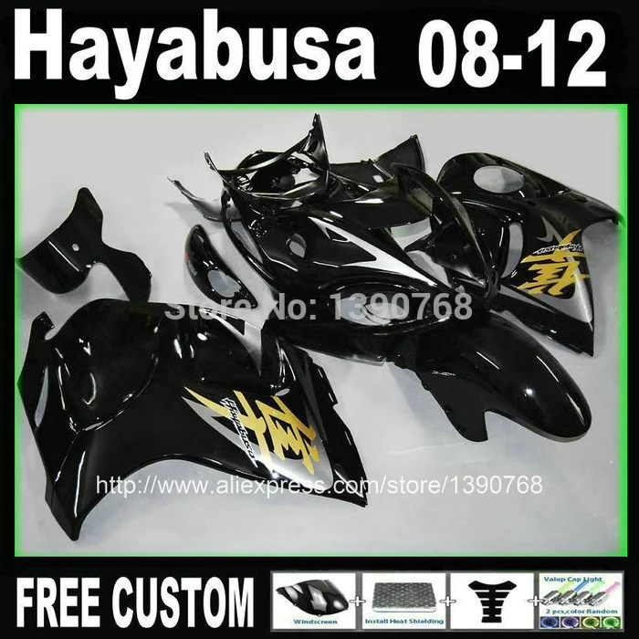 MOTOMARTS - NEW HOT Injection mold fairing kit for SUZUKI Hayabusa GSX1300R 2008-2014 all glossy black fairings GSX 1300R 08-1
MOTOMARTS - NEW HOT Injection mold fairing kit for SUZUKI Hayabusa GSX1300R 2008-2014 all glossy black fairings GSX 1300R 08-1
