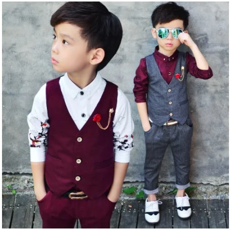 Suit For Boy 2pcs(Vest+Pants) Boy Blazers Wedding Suit Boys Formal Tuxedos Suit Kids Spring Set Baby Suit Gentleman
Suit For Boy 2pcs(Vest+Pants) Boy Blazers Wedding Suit Boys Formal Tuxedos Suit Kids Spring Set Baby Suit Gentleman