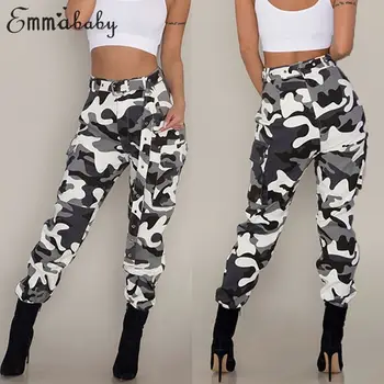 2018 Fashion Women Ladies Long Pants Camouflage Print High Waist Button Cotton Pencil Pants (Not Include Belt) Outfit Autumn
2018 Fashion Women Ladies Long Pants Camouflage Print High Waist Button Cotton Pencil Pants (Not Include Belt) Outfit Autumn
