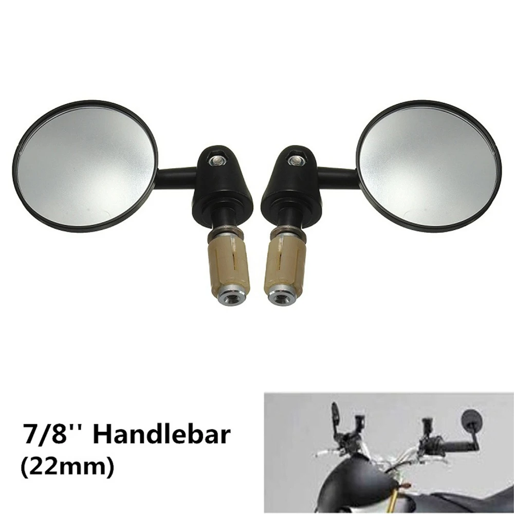 7/8" 22mm Exterior Diameter Handlebar Rotatable Collapsible Aluminum Round Shape Motorcycle Bar End Rearview Convex Side Mirror
7/8" 22mm Exterior Diameter Handlebar Rotatable Collapsible Aluminum Round Shape Motorcycle Bar End Rearview Convex Side Mirror