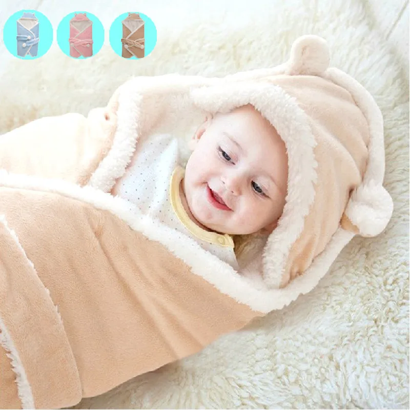 Baby Blanket & Swaddling Baby Sleeping Bags Newborn Fleece Comfortable kick-proof fleece sleeping bag Baby Cuddle