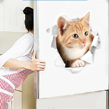 3d effect cat wall stickers lovely animals wall decals refrigerator toilet home decoration animals mural art poster
3d effect cat wall stickers lovely animals wall decals refrigerator toilet home decoration animals mural art poster