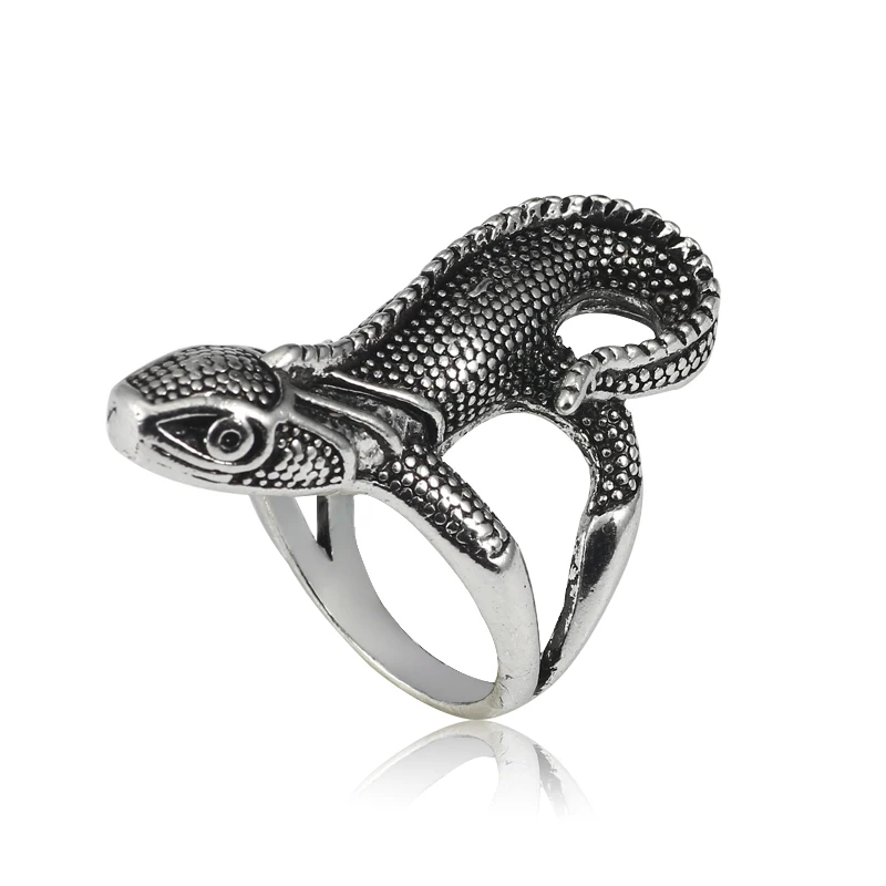 Creative Hip Hop Vintage Silver Lizard Ring For Men Punk Style For Index Finger Jewelry Animal Ring City Boy Personality Rings
Creative Hip Hop Vintage Silver Lizard Ring For Men Punk Style For Index Finger Jewelry Animal Ring City Boy Personality Rings