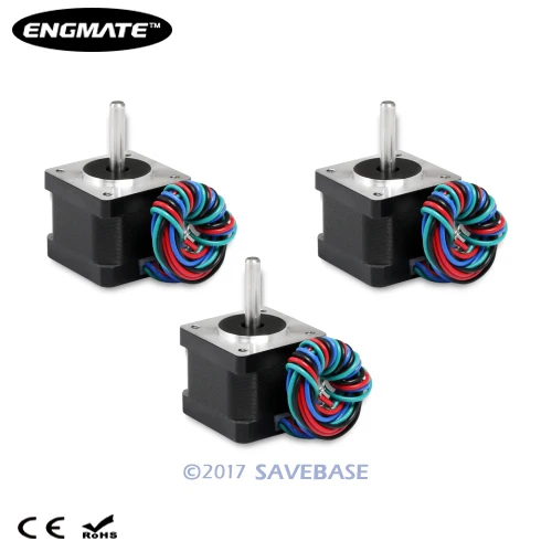 ENGMATE 3Pcs EMA142-3008S4 35x30mm Nema 14 Stepper Motor with Rated Current 0.8A For CNC Router Lathe Mill
ENGMATE 3Pcs EMA142-3008S4 35x30mm Nema 14 Stepper Motor with Rated Current 0.8A For CNC Router Lathe Mill