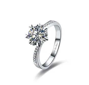0.5Ct 5.0MM Round Cut E-F Moissanite Engagement Ring Romantic 925 Sterling Silver Rings for Women White Gold Color Jewelry
0.5Ct 5.0MM Round Cut E-F Moissanite Engagement Ring Romantic 925 Sterling Silver Rings for Women White Gold Color Jewelry