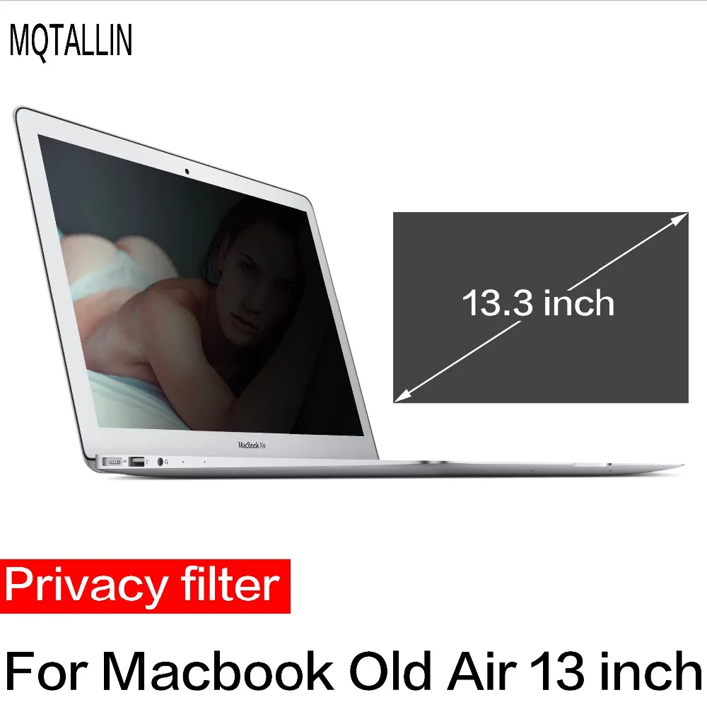 New! Privacy Filter For Apple Macbook Air 13 laptop Old Model A1369 A1466 Anti-glare screen protective film,Size 287mm*180mm
New! Privacy Filter For Apple Macbook Air 13 laptop Old Model A1369 A1466 Anti-glare screen protective film,Size 287mm*180mm