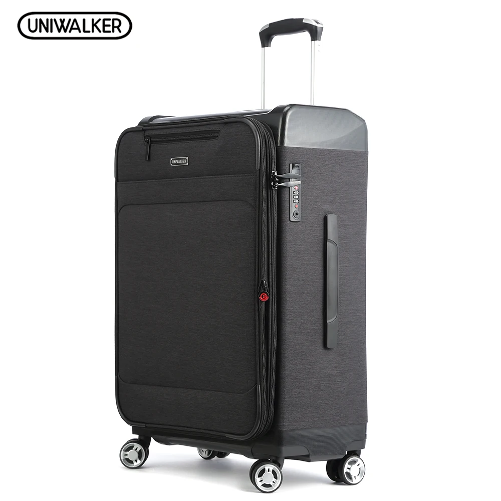 

UNIWALKER Zipper Luggage Traveling Suitcase Bags with Wheels Carry On Rolling Luggage maletas de viaje con ruedas envio gratis