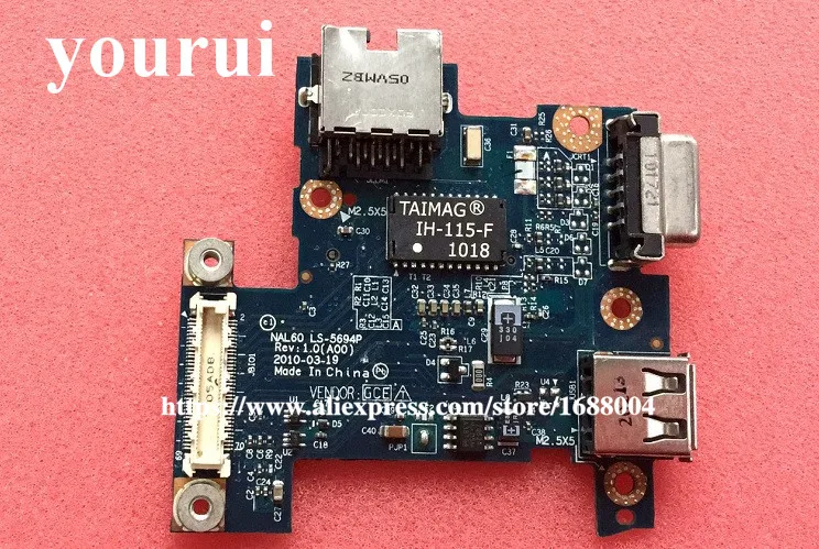 For Dell Latitude E4310 USB Port Board LAN / VGA Ethernet NAL60 LS-5694P F9M7D 0F9M7D
For Dell Latitude E4310 USB Port Board LAN / VGA Ethernet NAL60 LS-5694P F9M7D 0F9M7D