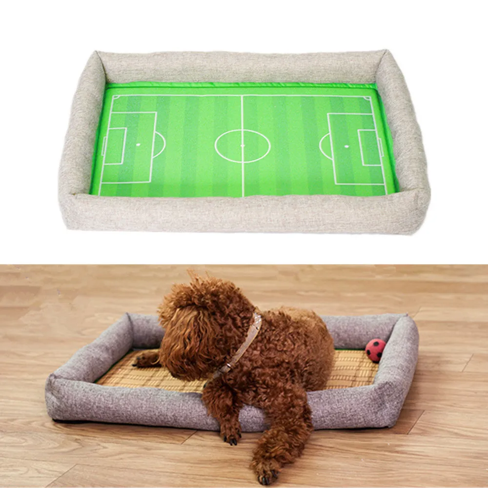 Фото 2019 New Pet Nest Grass stem Convenient to Store Cooling Chilly Mat Non-Toxic Cool Pad Bed Dog Cat Heat Relief Cushion | Дом и сад