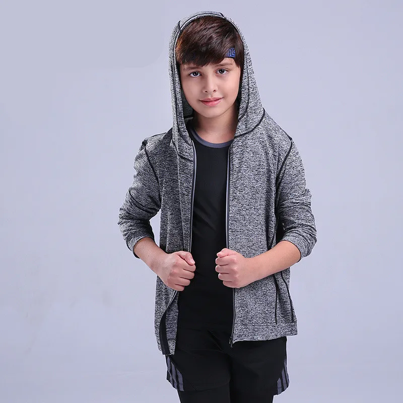 2018 Boys Fitness Jacket For Long Sleeve Coats Hoodied Autumn Spring kids Jackets Quick Dry Zipper Workout Tops Gyms Clothing
2018 Boys Fitness Jacket For Long Sleeve Coats Hoodied Autumn Spring kids Jackets Quick Dry Zipper Workout Tops Gyms Clothing