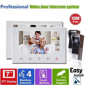 Homefong 7 Inch Colorful LCD Screen Video Doorbell Video Door Phone Home Security Camera Monitor Intercom System 2V2 Slim Design
Homefong 7 Inch Colorful LCD Screen Video Doorbell Video Door Phone Home Security Camera Monitor Intercom System 2V2 Slim Design