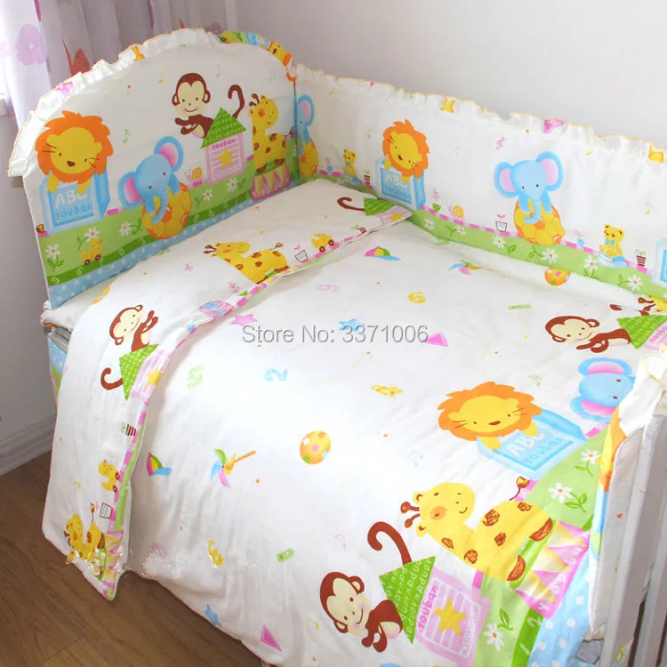 Cartoon Baby bumpers bed around bedding package bed sheets 100% cotton thickening beautiful Crib bumpers for boys and girls 4pcs
Cartoon Baby bumpers bed around bedding package bed sheets 100% cotton thickening beautiful Crib bumpers for boys and girls 4pcs