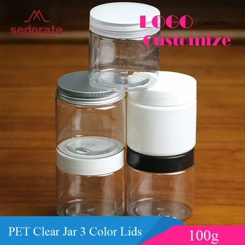 Sedorate 40 pcs/Lot 100ML Clear PET Jar With Black Clear White Aluminum Lid Plastic Masque Storage Refillable Case YST002
Sedorate 40 pcs/Lot 100ML Clear PET Jar With Black Clear White Aluminum Lid Plastic Masque Storage Refillable Case YST002