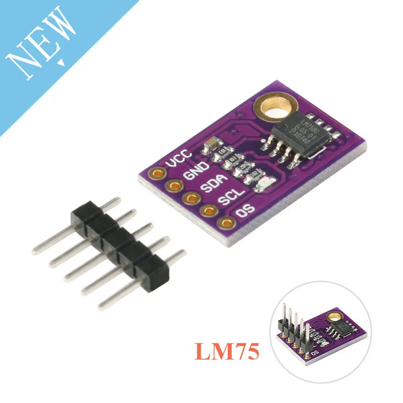 LM75 LM75AD Temperature Sensor Module High Speed I2C Interface High Precision Development Board
LM75 LM75AD Temperature Sensor Module High Speed I2C Interface High Precision Development Board