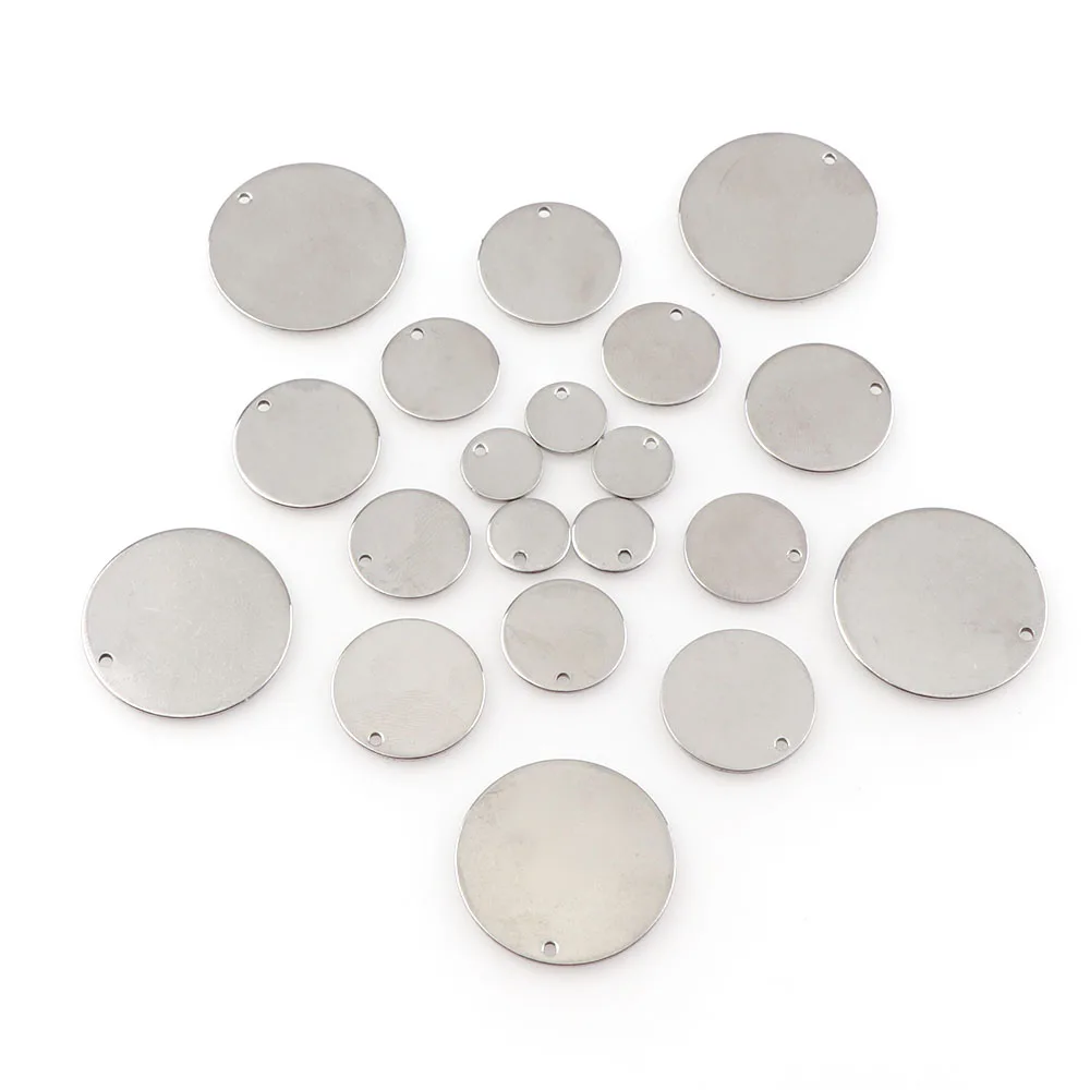 A+ 10/15/18/25mm 10pc/lot Stainless Steel Charms Round Shape Stamping Blank Tag Pendants DIY For Making Necklace Jewelry
A+ 10/15/18/25mm 10pc/lot Stainless Steel Charms Round Shape Stamping Blank Tag Pendants DIY For Making Necklace Jewelry