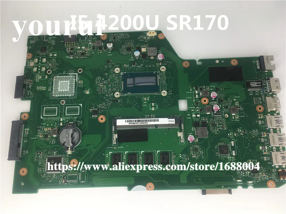 I5-4210 4GB X751LA материнская плата REV: 2 0 для ASUS X751L X751LD X751LX X751LK K751L ноутбука | Компьютеры и