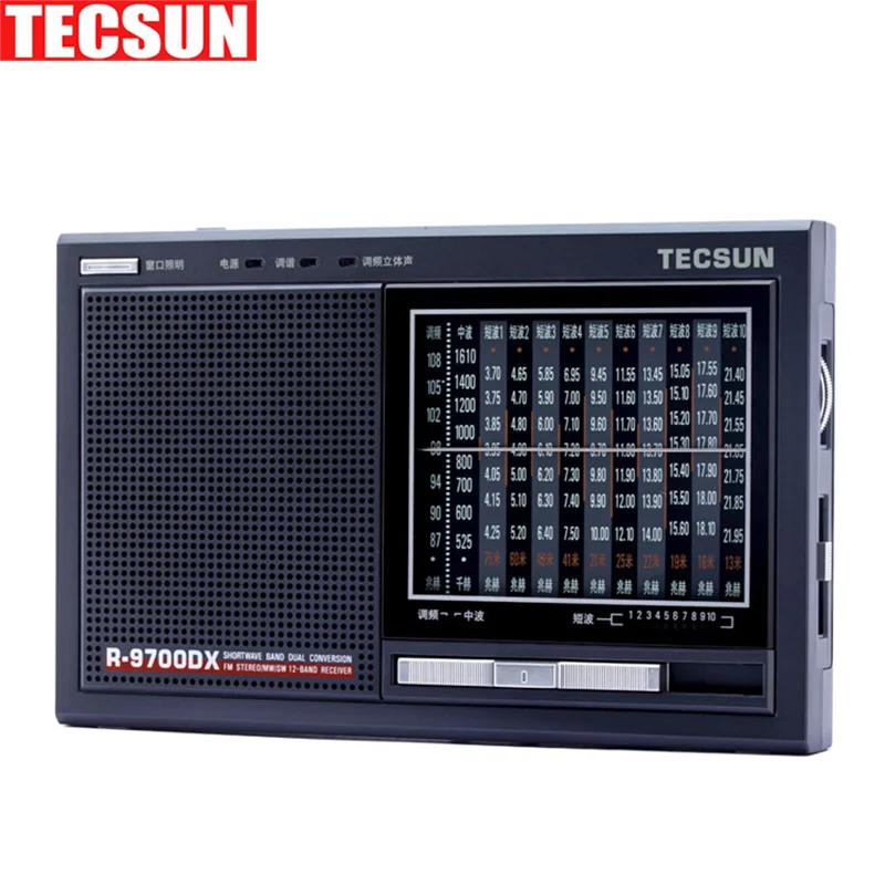 TECSUN R-9700DX Original Guarantee SW/MW High Sensitivity World Band Radio Receiver With Speaker
TECSUN R-9700DX Original Guarantee SW/MW High Sensitivity World Band Radio Receiver With Speaker