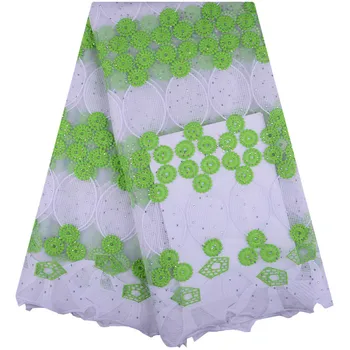 Soft White+Green African Milk Silk Lace Fabric 2018 High Quality French Net Lace Fabric With Beaded For Wedding Dress S1395
Soft White+Green African Milk Silk Lace Fabric 2018 High Quality French Net Lace Fabric With Beaded For Wedding Dress S1395