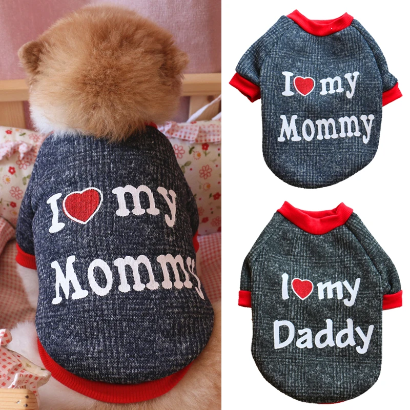 Winter Warm Pet Dog Clothes for Small Dogs Chihuahua Pug Coat Jacket Puppy Cat Clothing Mommy Daddy Dog Sweatshirt Pets Products
Winter Warm Pet Dog Clothes for Small Dogs Chihuahua Pug Coat Jacket Puppy Cat Clothing Mommy Daddy Dog Sweatshirt Pets Products