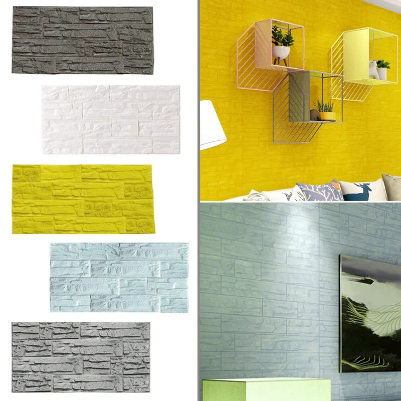 1Pcs PE Foam Waterproof DIY Self Adhensive 3D Brick Wall Stickers& Murals Wall Covering Wallpaper For TV Background Kids Room 7
1Pcs PE Foam Waterproof DIY Self Adhensive 3D Brick Wall Stickers& Murals Wall Covering Wallpaper For TV Background Kids Room 7