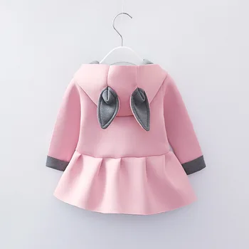 Spring Autumn Wear Coats Girls Wear Kids For Baby Full Sleeve Kids Outerwear Korean Style Girl Cute Bunny Ears Hooded Jackets
Spring Autumn Wear Coats Girls Wear Kids For Baby Full Sleeve Kids Outerwear Korean Style Girl Cute Bunny Ears Hooded Jackets