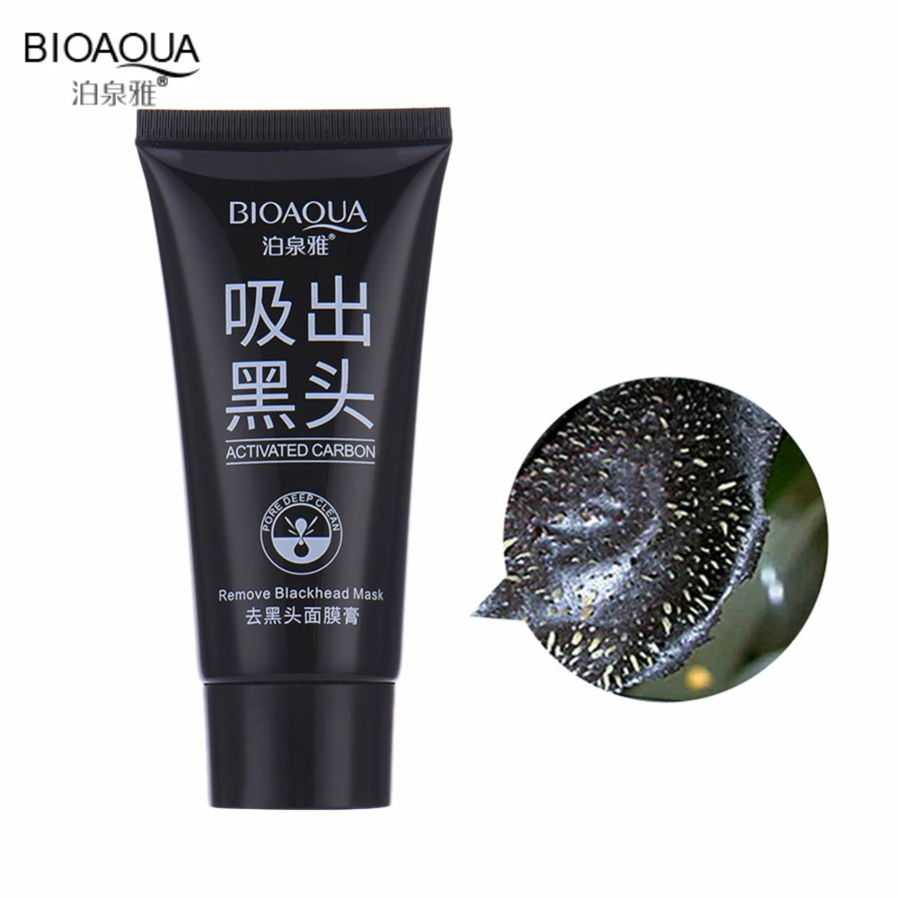 

BIOAQUA Brand Face Care Suction Black Mask Facial Mask Nose Blackhead Remover Peeling Peel Off Black Head Acne Treatments 60g