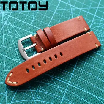 TOTOY Hand-Cut Side Folding Leather Watchbands,Brown Retro 20MM 22MM 24MM Soft Military Watch Strap, Fast Delivery
TOTOY Hand-Cut Side Folding Leather Watchbands,Brown Retro 20MM 22MM 24MM Soft Military Watch Strap, Fast Delivery