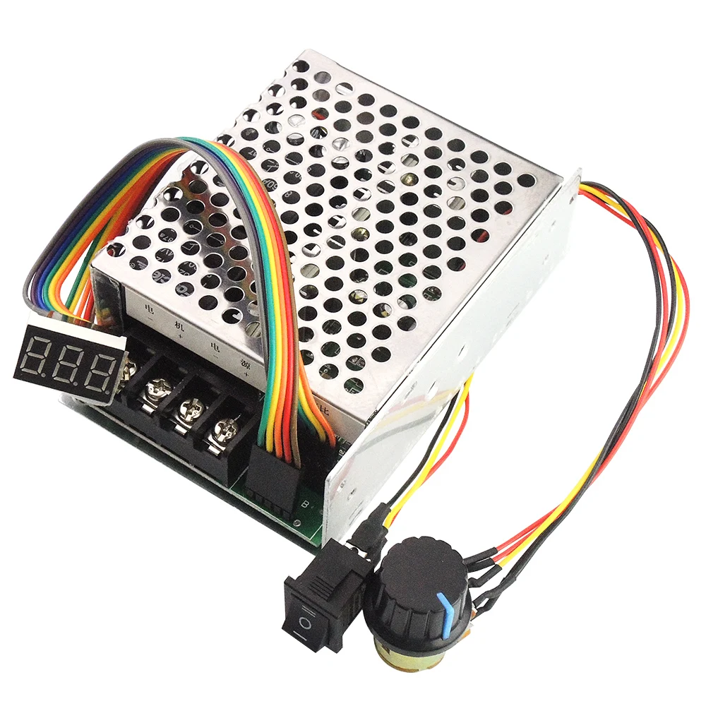 DC 12V 24V 36V 48V 40A PWM DC Motor Speed Control Controller Programable HHO RC Control w/ Forward Reverse Switch and shell
DC 12V 24V 36V 48V 40A PWM DC Motor Speed Control Controller Programable HHO RC Control w/ Forward Reverse Switch and shell