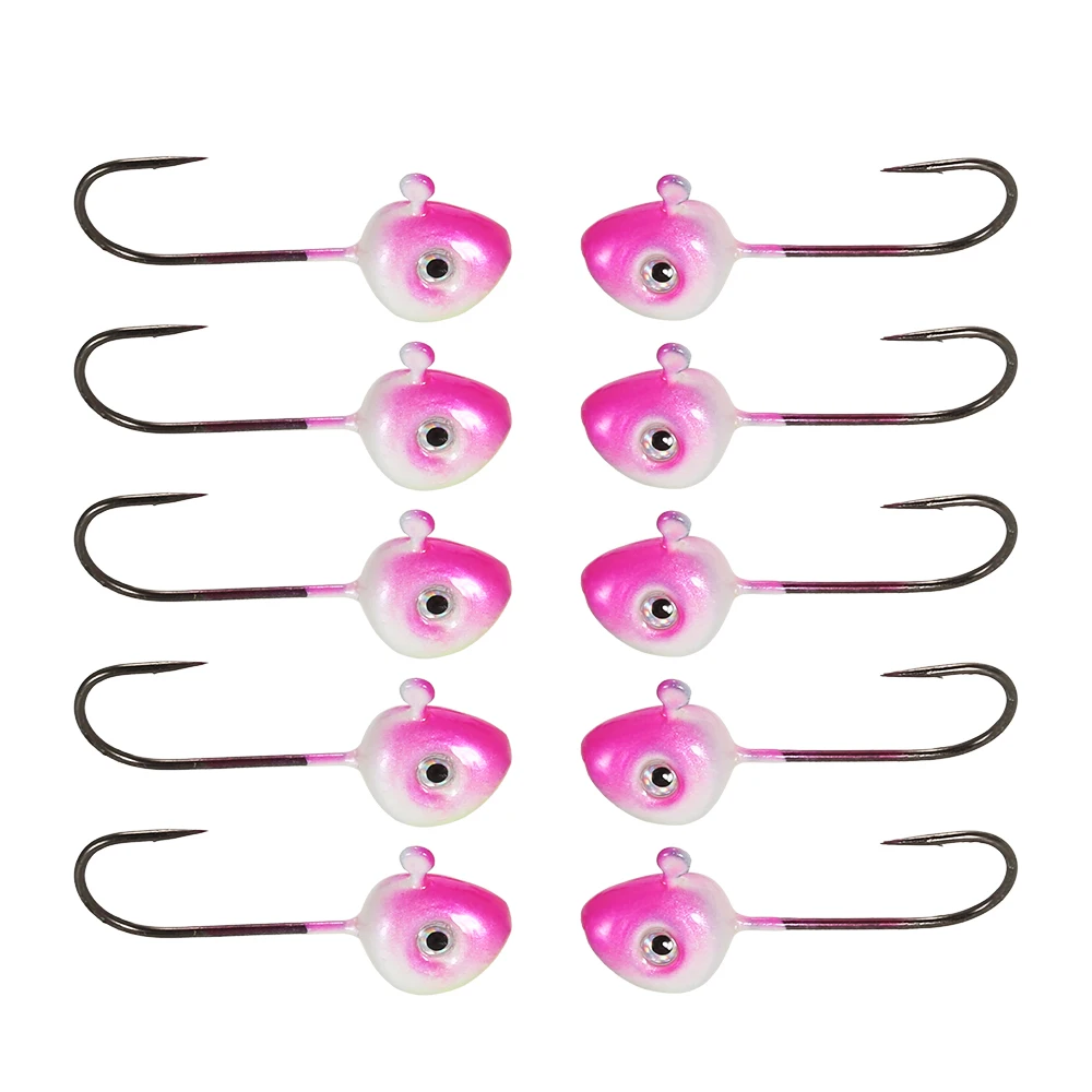 Lixada 10 PCS Fishing Hooks Jig Head Lure Simulation Bait Fishhook Barbed Single Hook Fishing Tool Tackle 0.5 / 1/ 2/ 3/ 4/ 5g
Lixada 10 PCS Fishing Hooks Jig Head Lure Simulation Bait Fishhook Barbed Single Hook Fishing Tool Tackle 0.5 / 1/ 2/ 3/ 4/ 5g