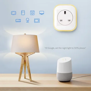 The new Alexa voice timing wireless phone APP remote control yinggui socket WiFi smart socket
The new Alexa voice timing wireless phone APP remote control yinggui socket WiFi smart socket