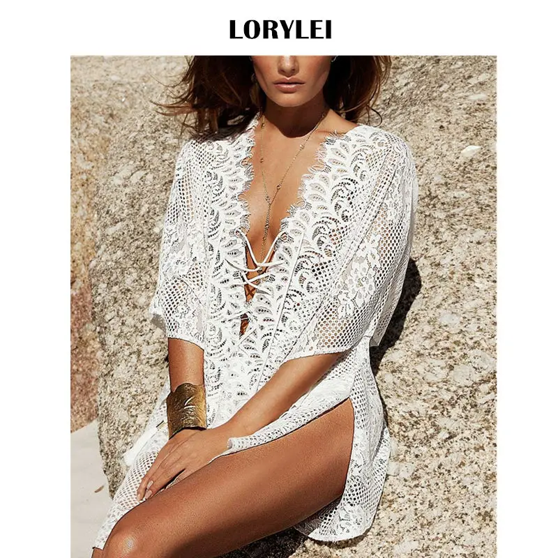 Sexy See Though Tunic Women Summer Beach Wear Mesh Dress Swim Cover Up Sexy Tassel Batwing Sleeve White Crocht Mini Dress N31
Sexy See Though Tunic Women Summer Beach Wear Mesh Dress Swim Cover Up Sexy Tassel Batwing Sleeve White Crocht Mini Dress N31