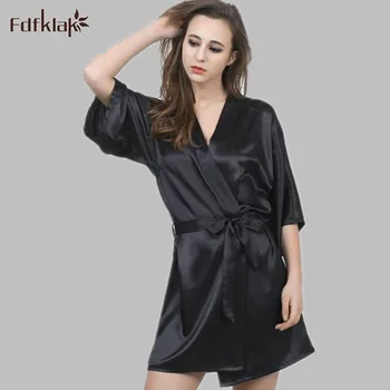 2019 Brand sexy women's nightwear robes plus size S M L XL XXL silk female bathrobes loose dressing gowns for women A545
2019 Brand sexy women's nightwear robes plus size S M L XL XXL silk female bathrobes loose dressing gowns for women A545
