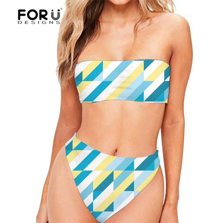 FORUDESGINS Swimming Swimsuit Women Geometric 3D Printing Large Size Swimwear Female High Waist Bikini Swim Suit Bathing Suits
FORUDESGINS Swimming Swimsuit Women Geometric 3D Printing Large Size Swimwear Female High Waist Bikini Swim Suit Bathing Suits
