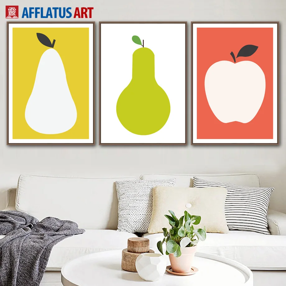AFFLATUS Apple Pear Fruit Nordic Poster Wall Art Canvas Painting Posters And Prints Wall Pictures For Living Room Kitchen Decor
AFFLATUS Apple Pear Fruit Nordic Poster Wall Art Canvas Painting Posters And Prints Wall Pictures For Living Room Kitchen Decor