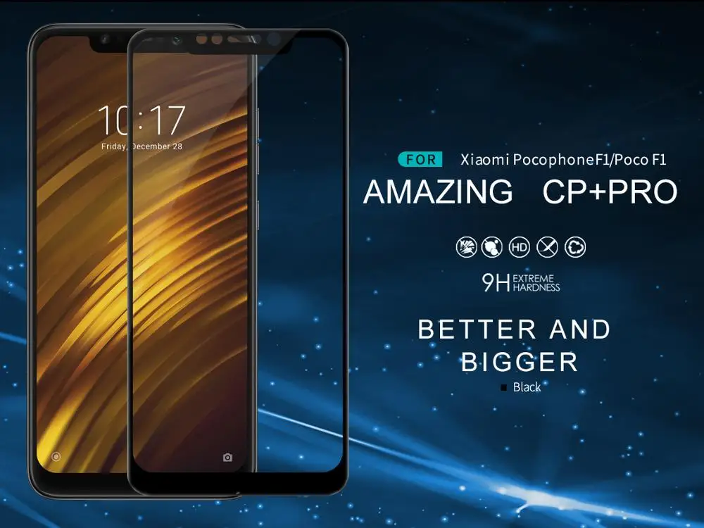 Nillkin CP+ Pro 2.5D Full Cover Tempered Glass Film For Xiaomi Pocophone F1/Poco F1 Anti-Explosion Screen Protector
Nillkin CP+ Pro 2.5D Full Cover Tempered Glass Film For Xiaomi Pocophone F1/Poco F1 Anti-Explosion Screen Protector