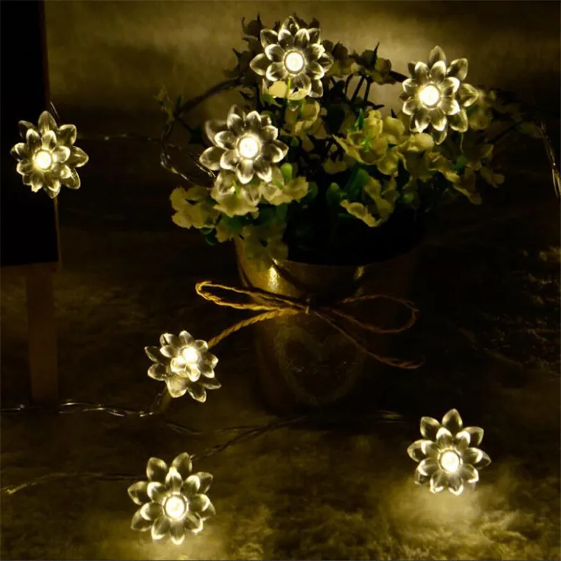 Christmas Home Wedding Decor Lotus String Lights AC220V 4m 20 LED Flower Fairy Light String Indoor and Outdoor
Christmas Home Wedding Decor Lotus String Lights AC220V 4m 20 LED Flower Fairy Light String Indoor and Outdoor
