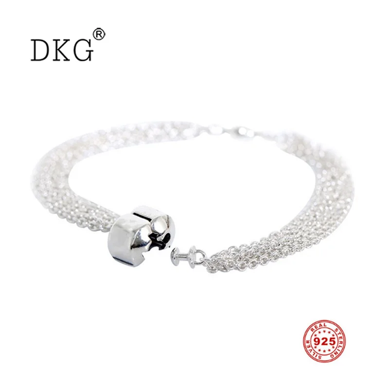New 925 Sterling Silver Chain Tassel Fixing Buckle Bracelet Fit for Women's Bracelet Charm DIY Jewelry
New 925 Sterling Silver Chain Tassel Fixing Buckle Bracelet Fit for Women's Bracelet Charm DIY Jewelry